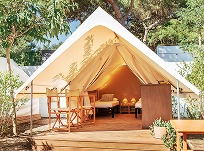 Safari tents with full amenities